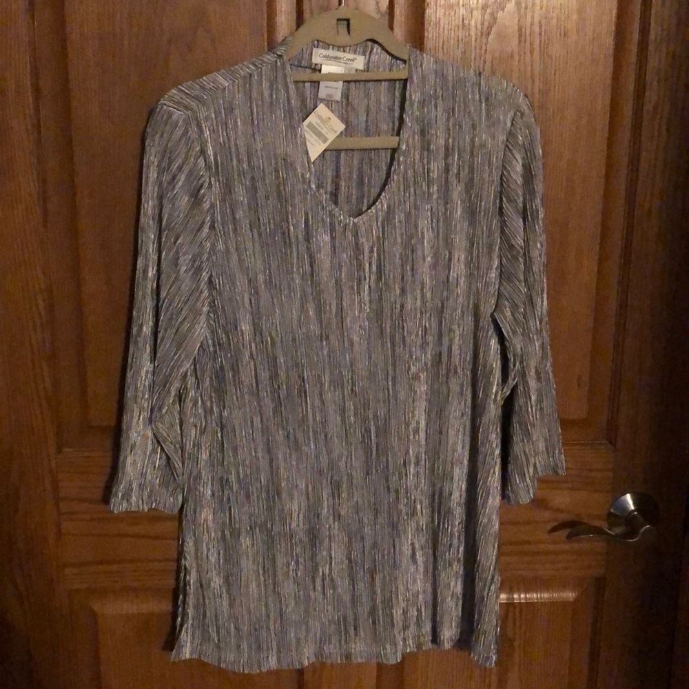 Shimmery Blue/gray blouse